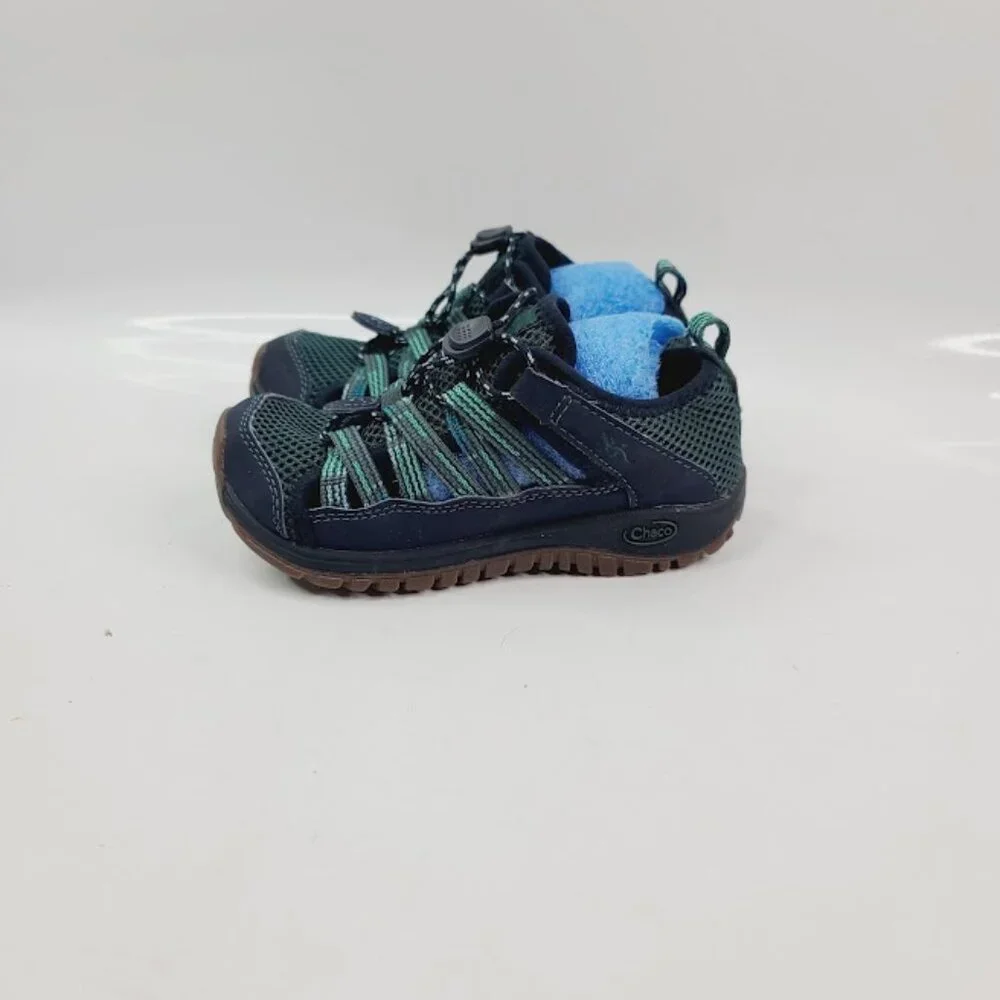 Chaco Kids Navy Blue Teal Outdoor Sandal Sneaker